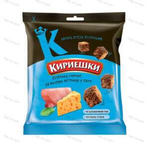 СУХАРИКИ "КИРИЕШКИ" ВЕТЧИНА/СЫР