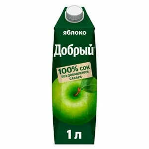 Сок добрый яблоко 1 л
